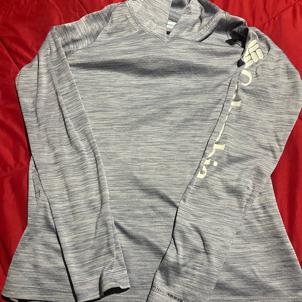 Columbia Heathered Gray Hoodie with Logo